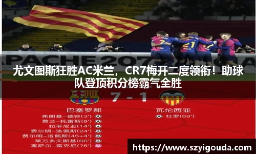 尤文图斯狂胜AC米兰，CR7梅开二度领衔！助球队登顶积分榜霸气全胜